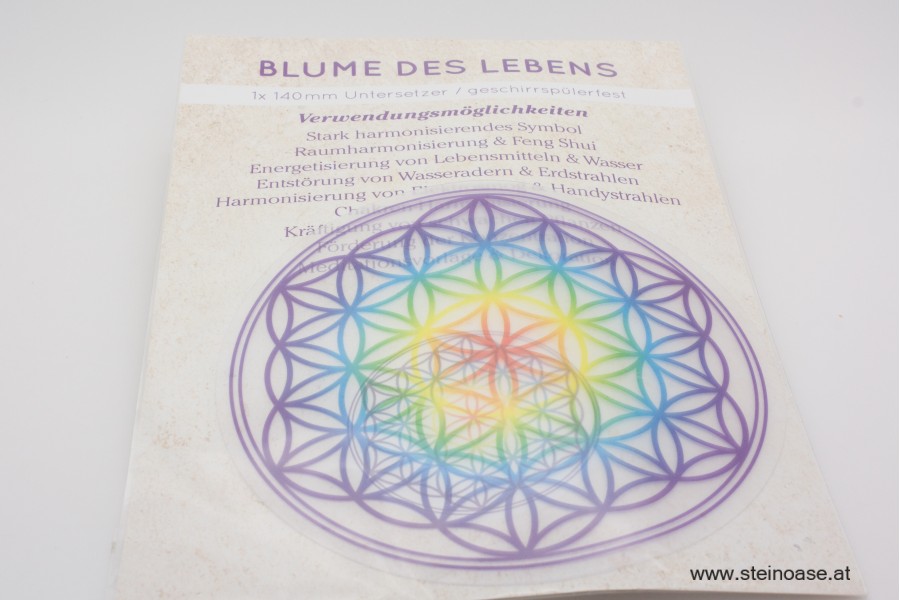 Untersetzer "Blume des Lebens"  Chakra   140 mm